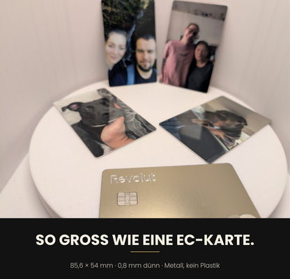 So groß wie eine EC-Karte, 85,6 x 54 mm